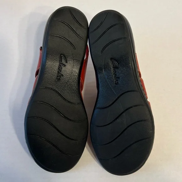 Clarks Collection Gladiator Sandals Leisa Ruby Red Size 7‎ W - Picture 8 of 10